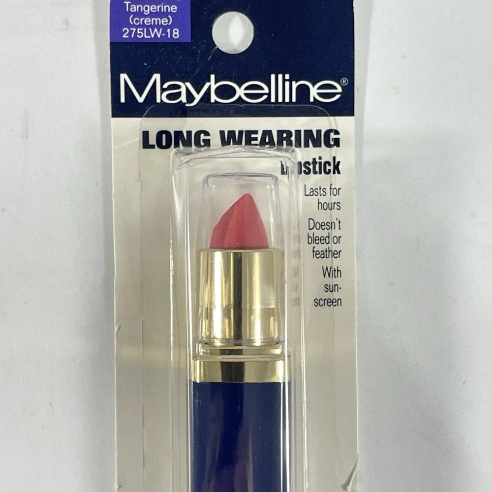 Maybelline Vintage Long Wearing Lipstick Tangerine Crème 275LW-18 New Old Stock
